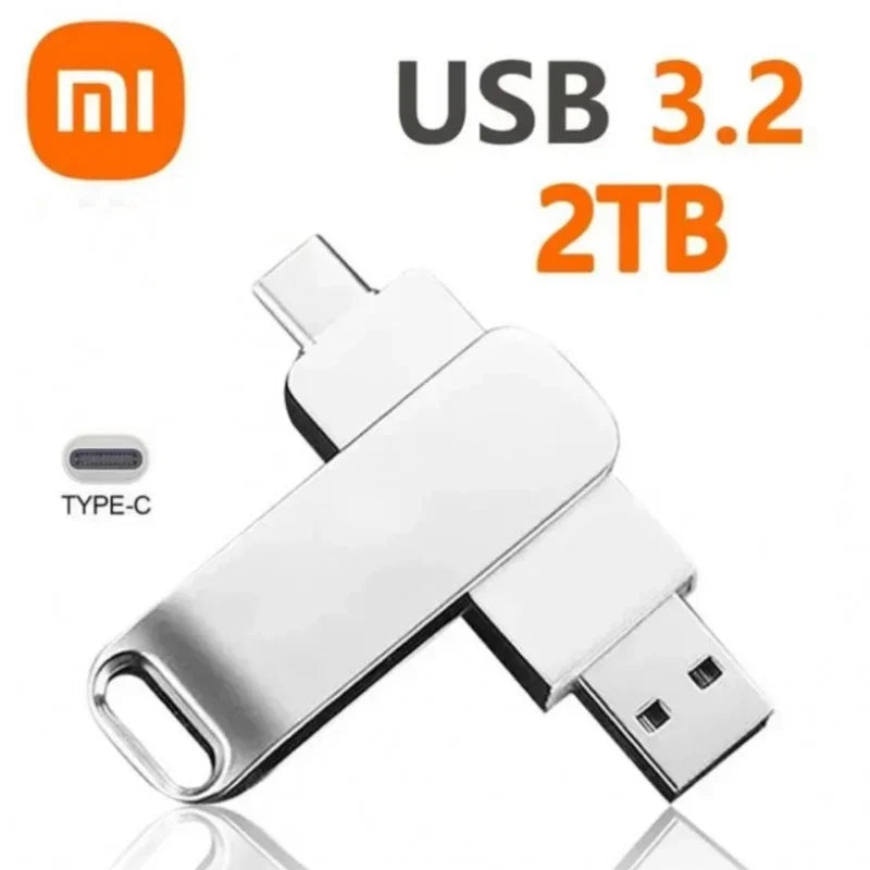 XIAOMI 16TB Flash Drives USB 3.2 High Speed USB Transfer Metal Pendrive Memory Card Pendrive Flash Disk Memoria Waterproof Stick