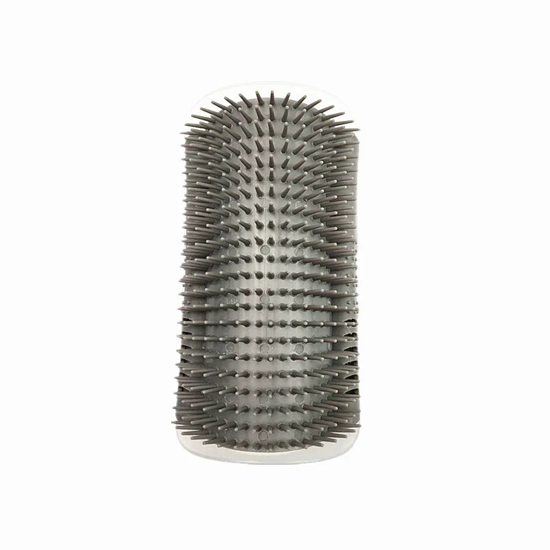 Cat Wall Brush & Self-Groomer – Corner Scratcher Comb with Catnip for Massage and Play