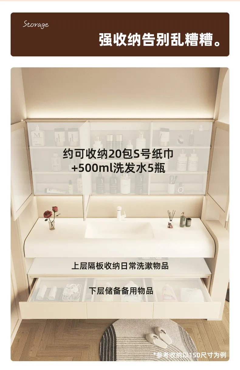 Modern Makeup Bathroom Cabinet Aesthetic Compact Organiser Minimalist Bathroom Cabinet Sink Princess Vestidores Salon Furniture