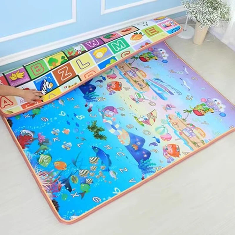 Play Mat for Children's Thick Safety Mat Friendly Crawling Play Mats Folding Mat Carpet Rug Playmat