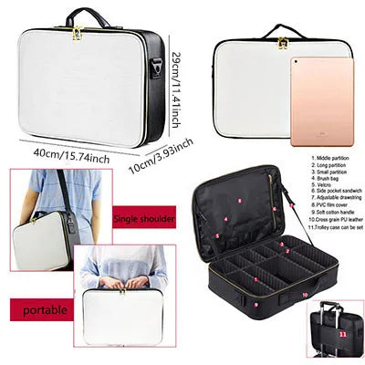 Professional Travel Makeup Cosmetic Bag