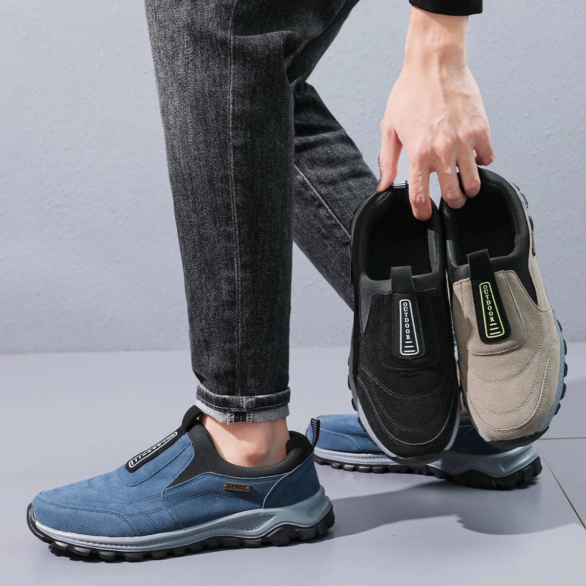 MAEDEF Classic Fashion Men's High Quality Running Shoes Breathable Soft Comfortable Casual Anti-slip Outdoor Walking Sport Shoes