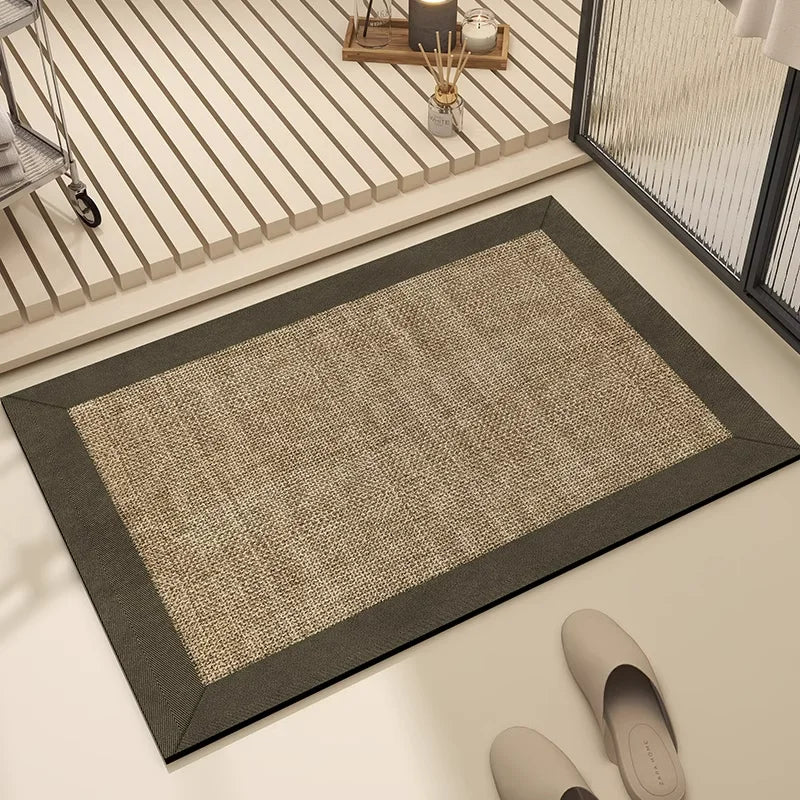 Bathroom Mat Absorbent Floor Mats Bath Carpet Soft Diatom Mud Non-slip Rug Toilet Doormat Entrance Door Tappeto Bagno Alfombra