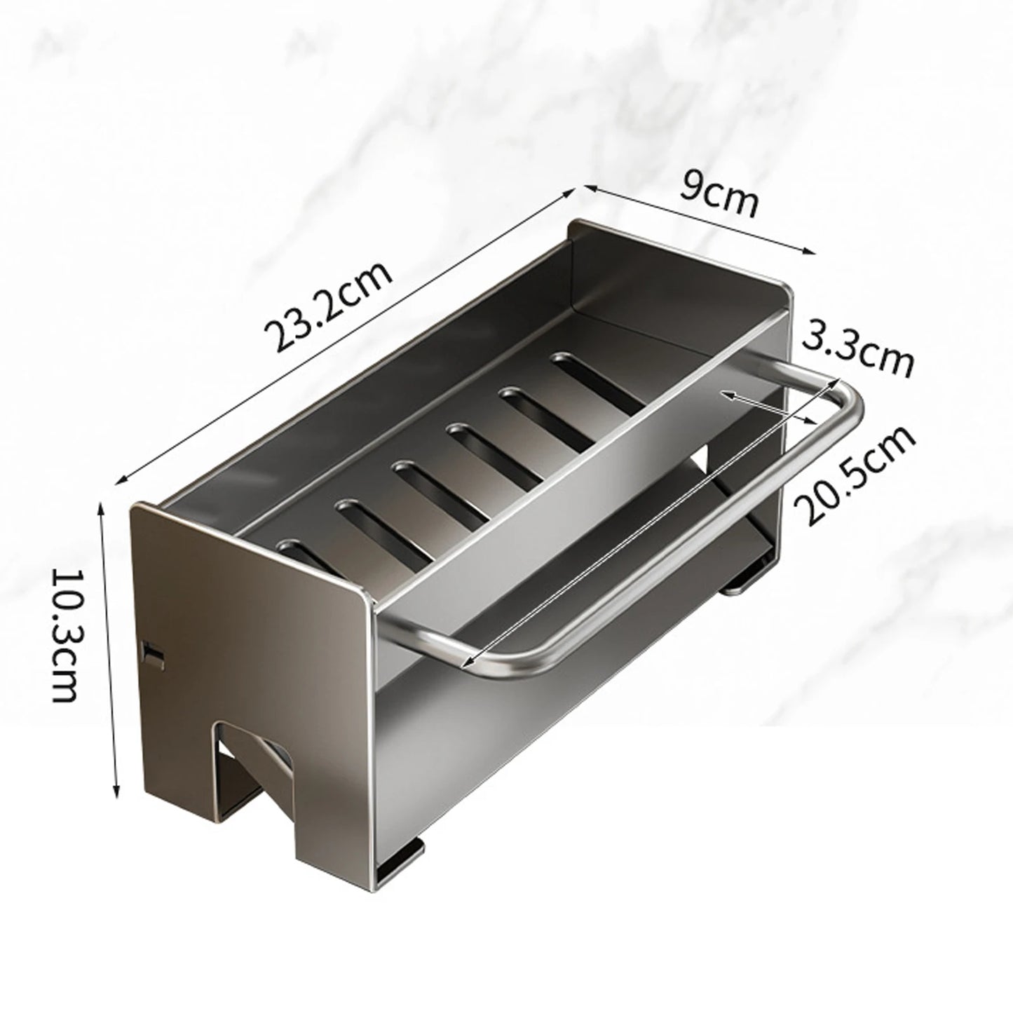 Kitchen Sponge Holder Stainless Steel Sink Drain Rack Soap Drainer Towel Rack Shelf Organiser bathroom Storage Accessories