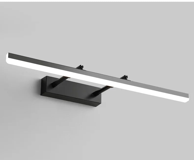 Retractable Bathroom Mirror Front Wall Light Dressing Table Clothing Shop Decor Waterproof Anti-fog LED Sconce Lamp