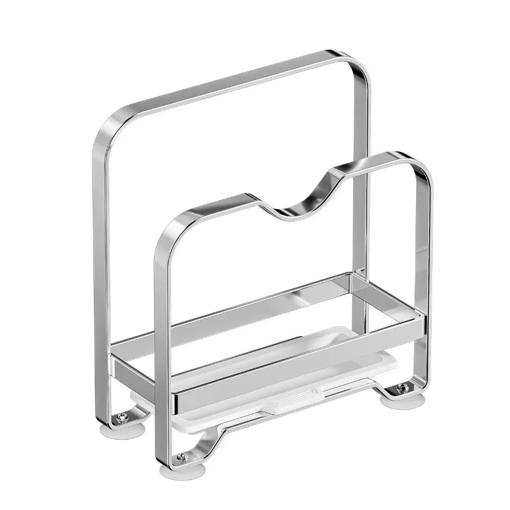 Vertical Cutting Board Holder Rustproof Anti-slip Pot Lid Storage Rack Moisture-proof Space Saving Chopping Board Organiser