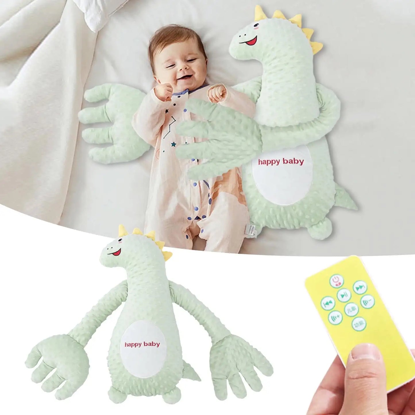 Baby Soothing Palm Cartoon Remote Control Comforting Hand Adjustable Companion Doll Baby Startle Prevention Sleep Aids