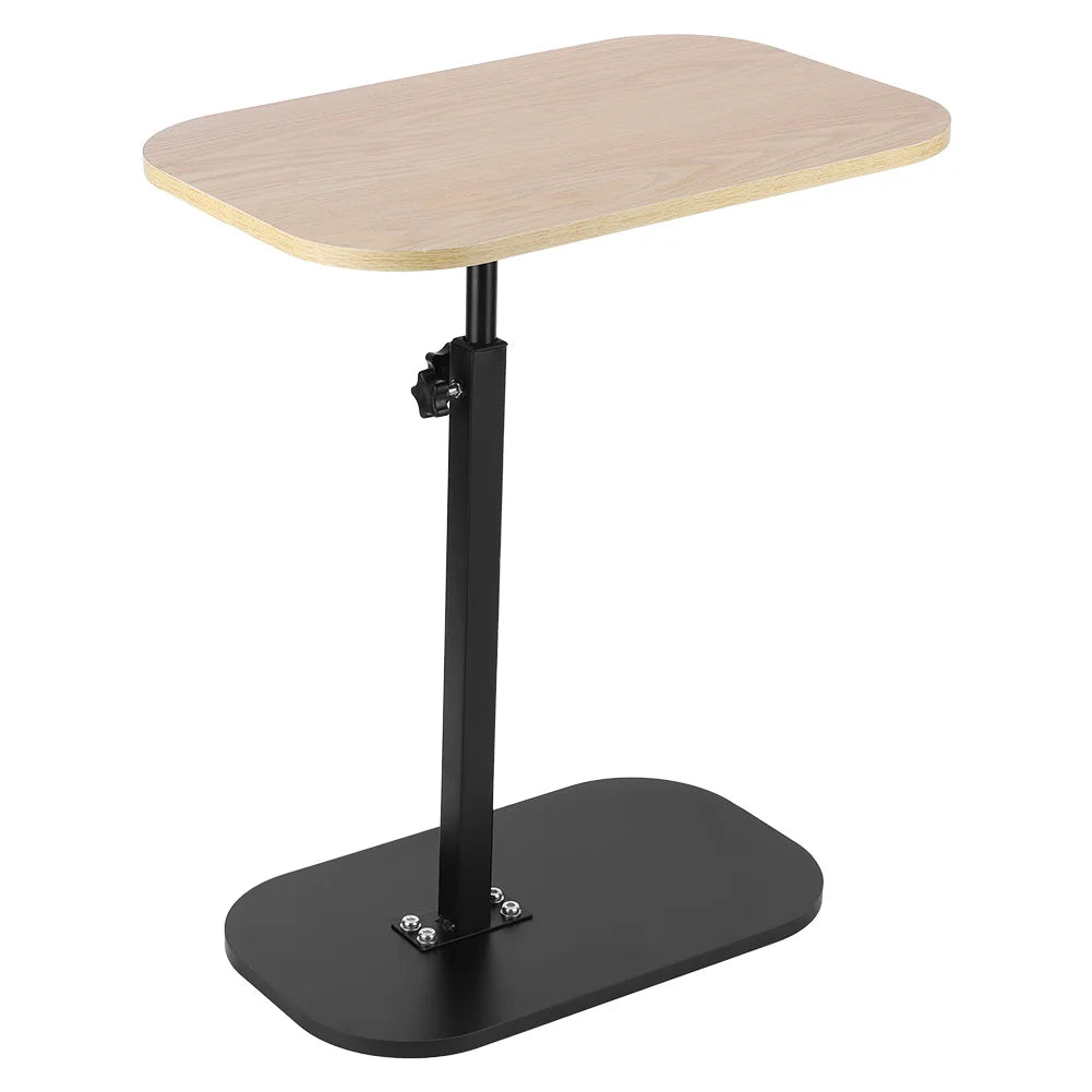 C Shaped Side Table Portable Corner Table 360°Swivel & Flip Top C Shaped End Table for Couch Laptop Stand Coffee Drink Table