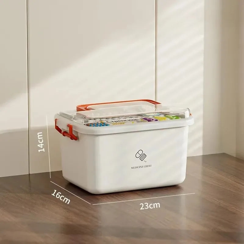 Large Capacity Portable Medicine Box First Aid Medical Kit
