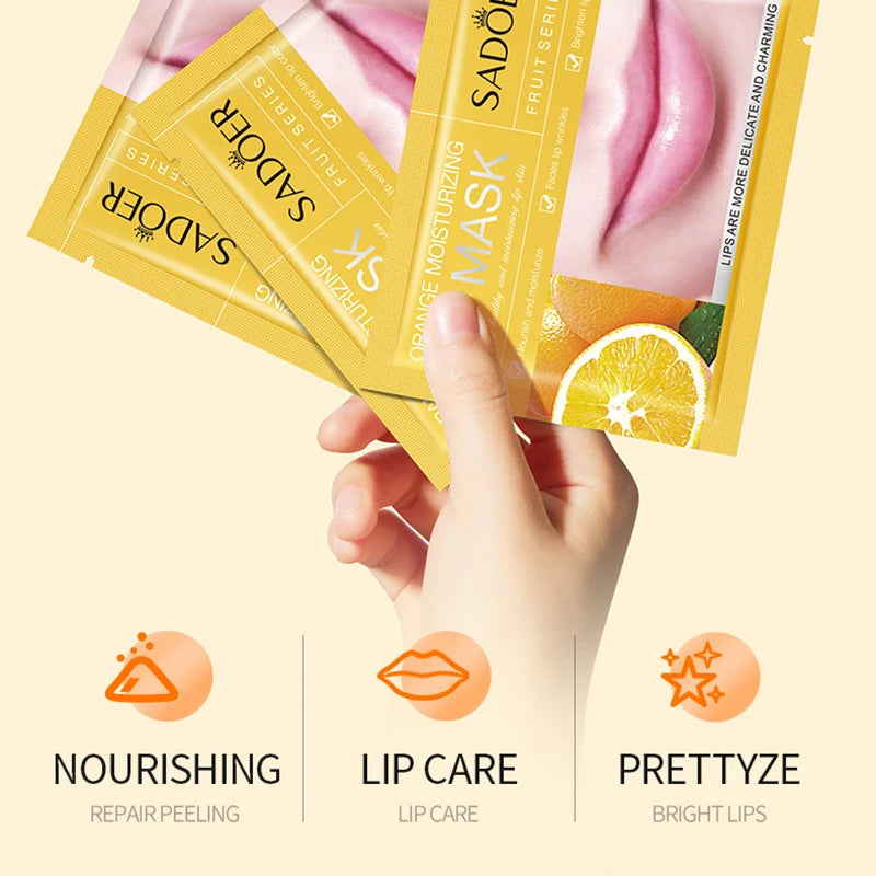 30pcs Fruits Lip Mask Moisturising Patches