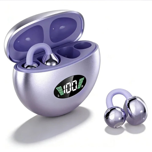 Hot Sale Bluetooth Clip-on Earphones Premium Sound Quality Long Battery Life Perfect for Sports Earbuds Headphones With Mic