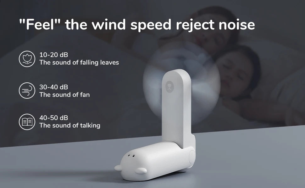 JISULIFE Portable Mini Handheld Fan USB 4500mA With Flash Light