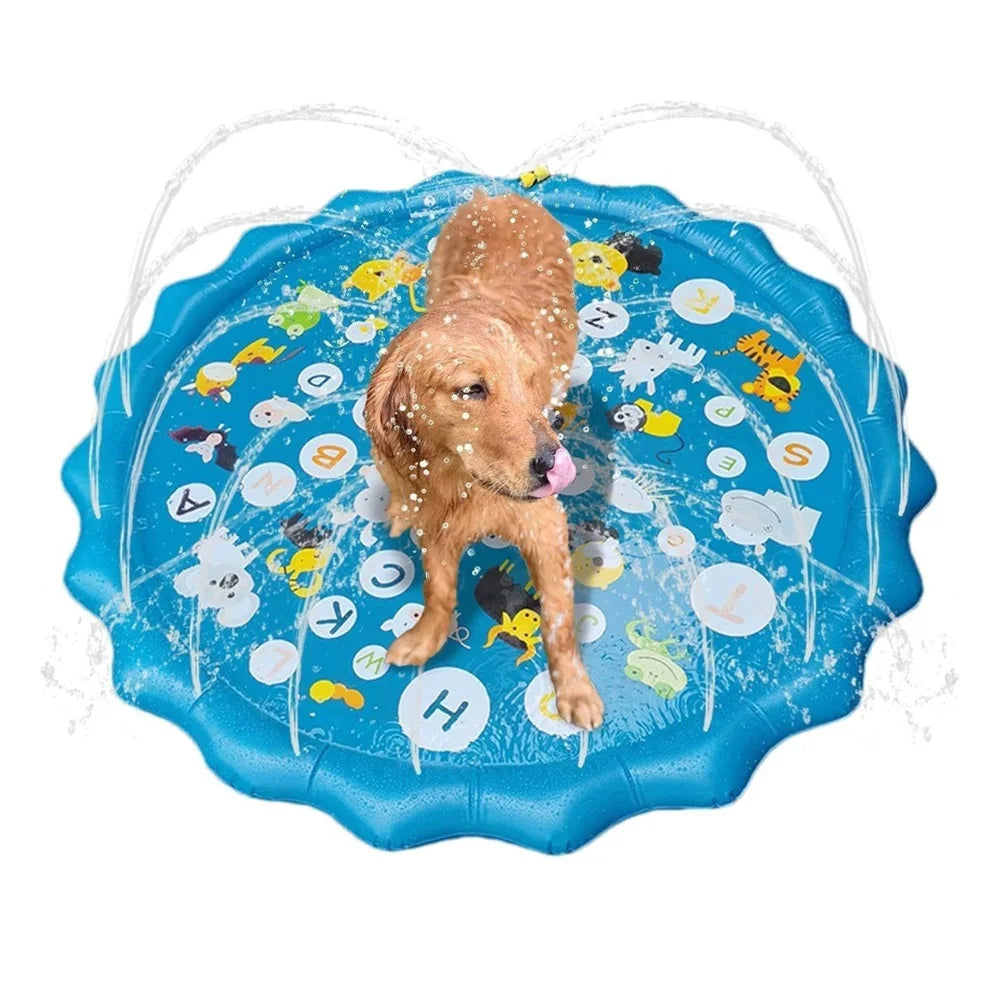 90 Cm Inflatable Water Play Mat Alphabet Beach Spray Mat Children Play Mat Summer Outdoor Backyard Water Toy Children