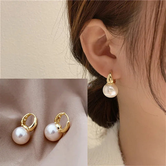 Silver Pearl Earrings