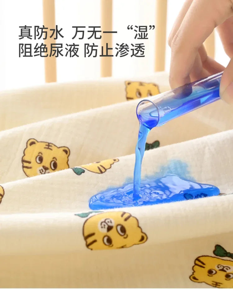 Reusable Baby Changing Mat Cover Baby Diaper Mattress Diaper for Newborn Cotton Waterproof Changing Pats Floor Play Mat
