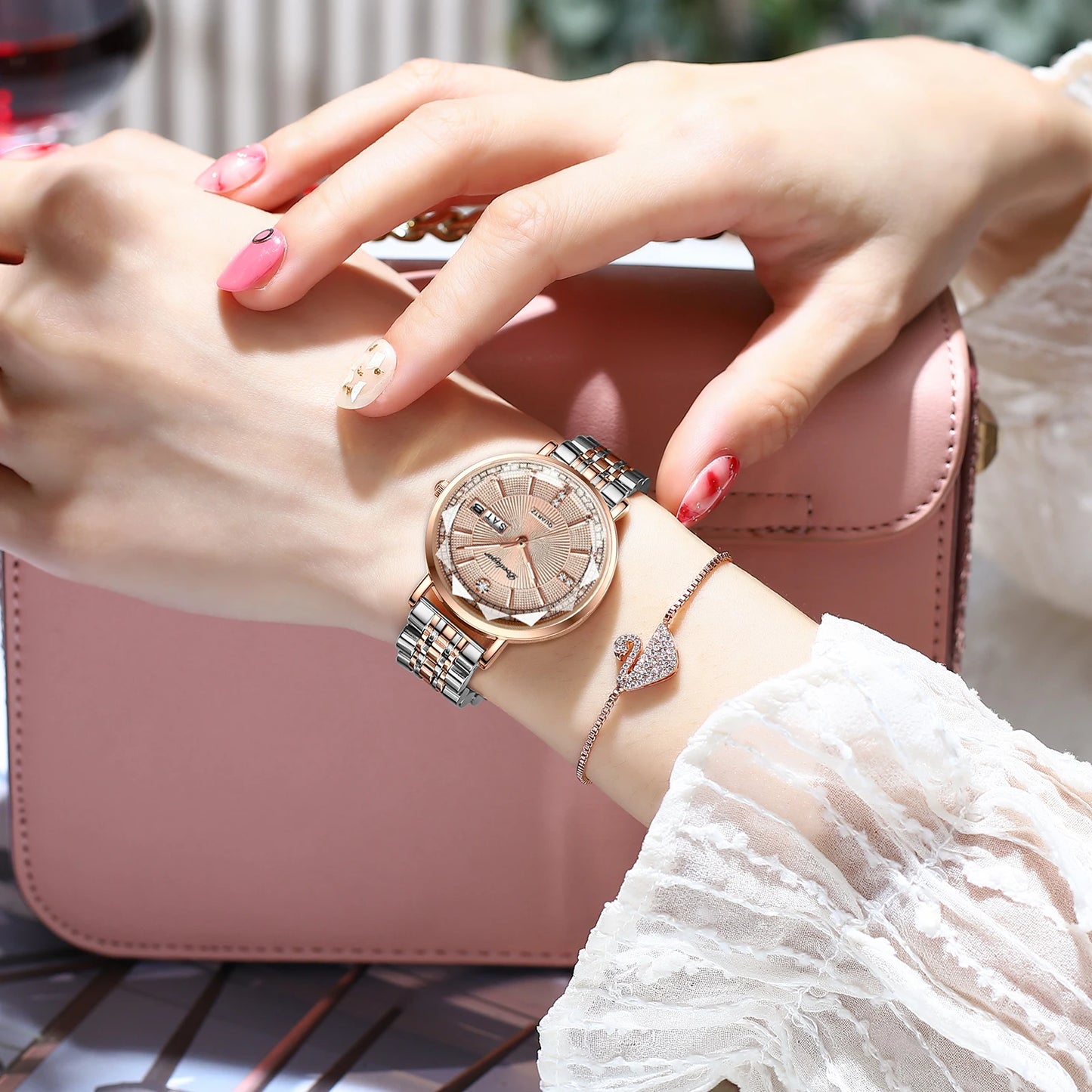 POEDAGAR Top Luxury Brand Woman Watch Waterproof Date Week Elegant Ladies Wristwatch High Quality Fashion Quartz Women's Watches