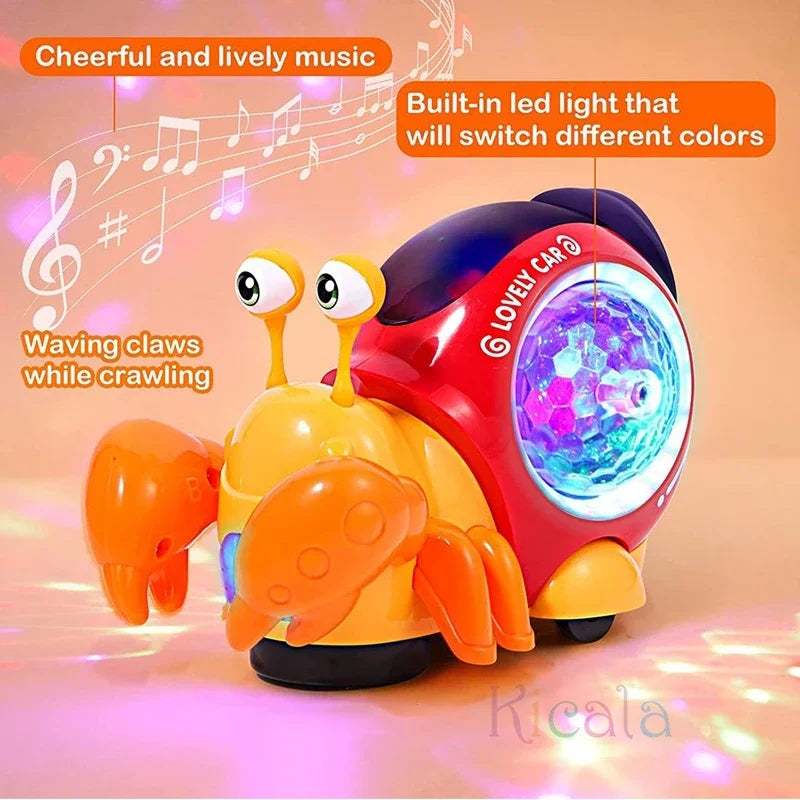 Light-Up Musical Crawling Crab Toy
