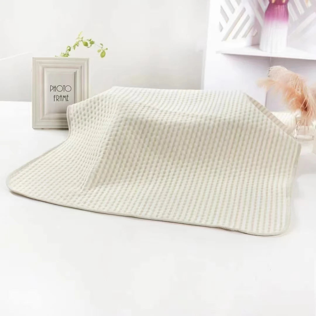70*90cm Large Colored Quilted Cotton Waterproof Absorbent Reusable Washable Baby Diaper Changing Mat Infant Bed Urine Period Pad