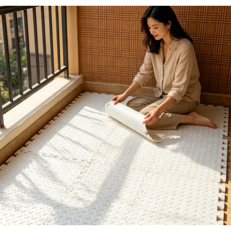 Baby Soft Puzzle Foam Play Mat Tiles Kids Carpet Home Workout Floor Padding for Children Bedroom Living Room Daily Use