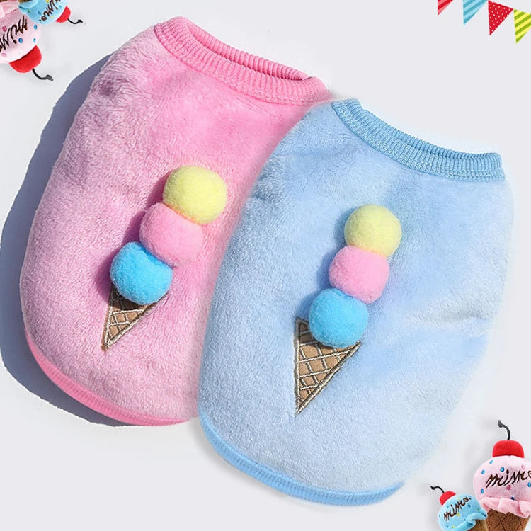 Cute Fleece Dog Winter Coat