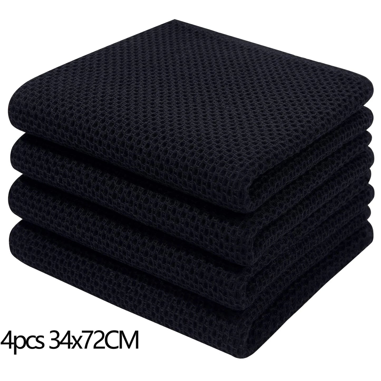 Olanly Kitchen Towel 100% Cotton Dishcloth Waffle Weave Kitchen Cloth Super Absorbent Quick Drying Wash Cloth Home Cleaing Towel