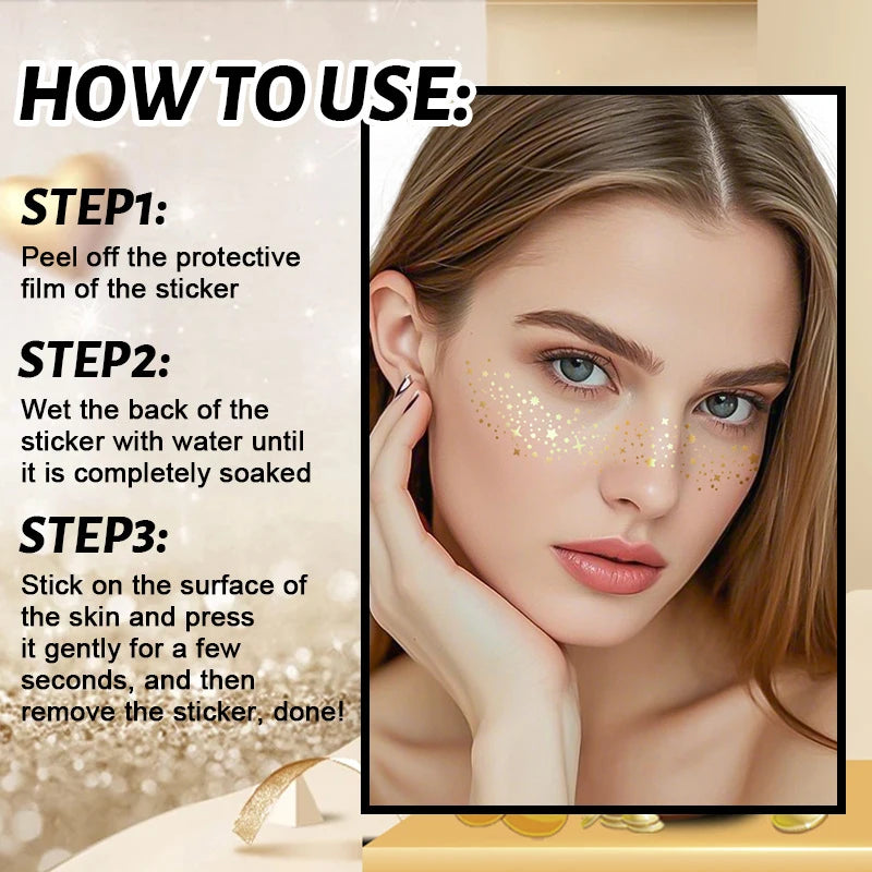 Sparkle Gold Glitter Freckles