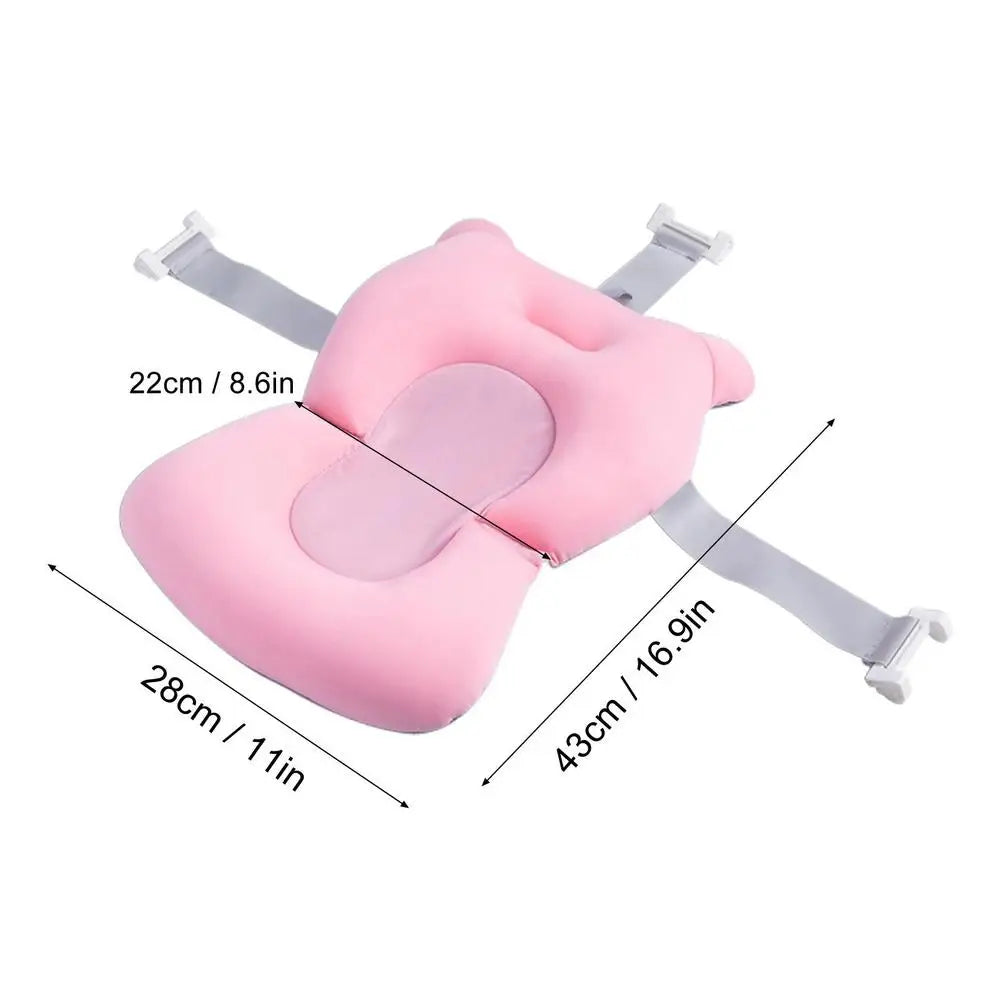 Baby Bath Tub Shower Cushion Newborns Support universal Portable quick-dry Foldable Baby mat Floating Pad Ajustable Bathtub Pad
