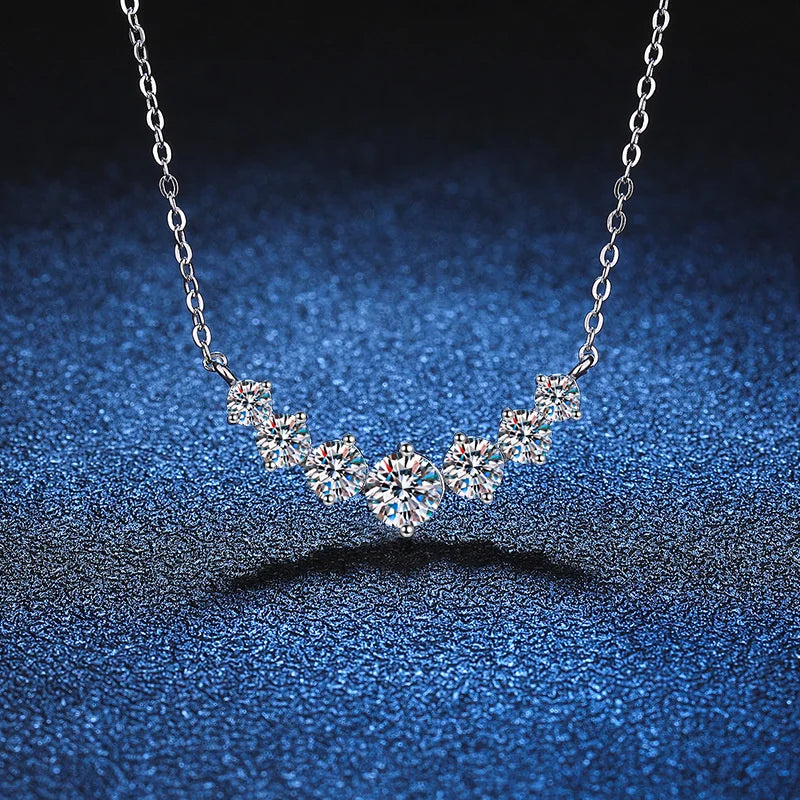 18k Sterling Sliver Plated White Gold Necklace