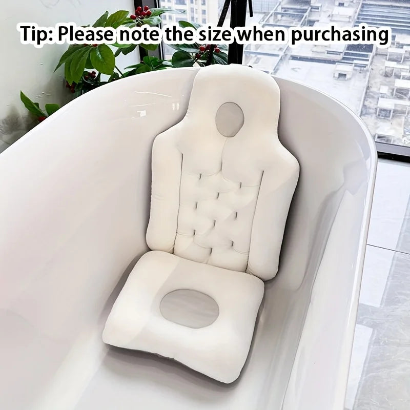 Adult Bath Mat Foldable Bathtub Mat Household Bathtub Mat Bathtub Backrest Polyester Blend Mat Adults Can Sit on the Bathtub