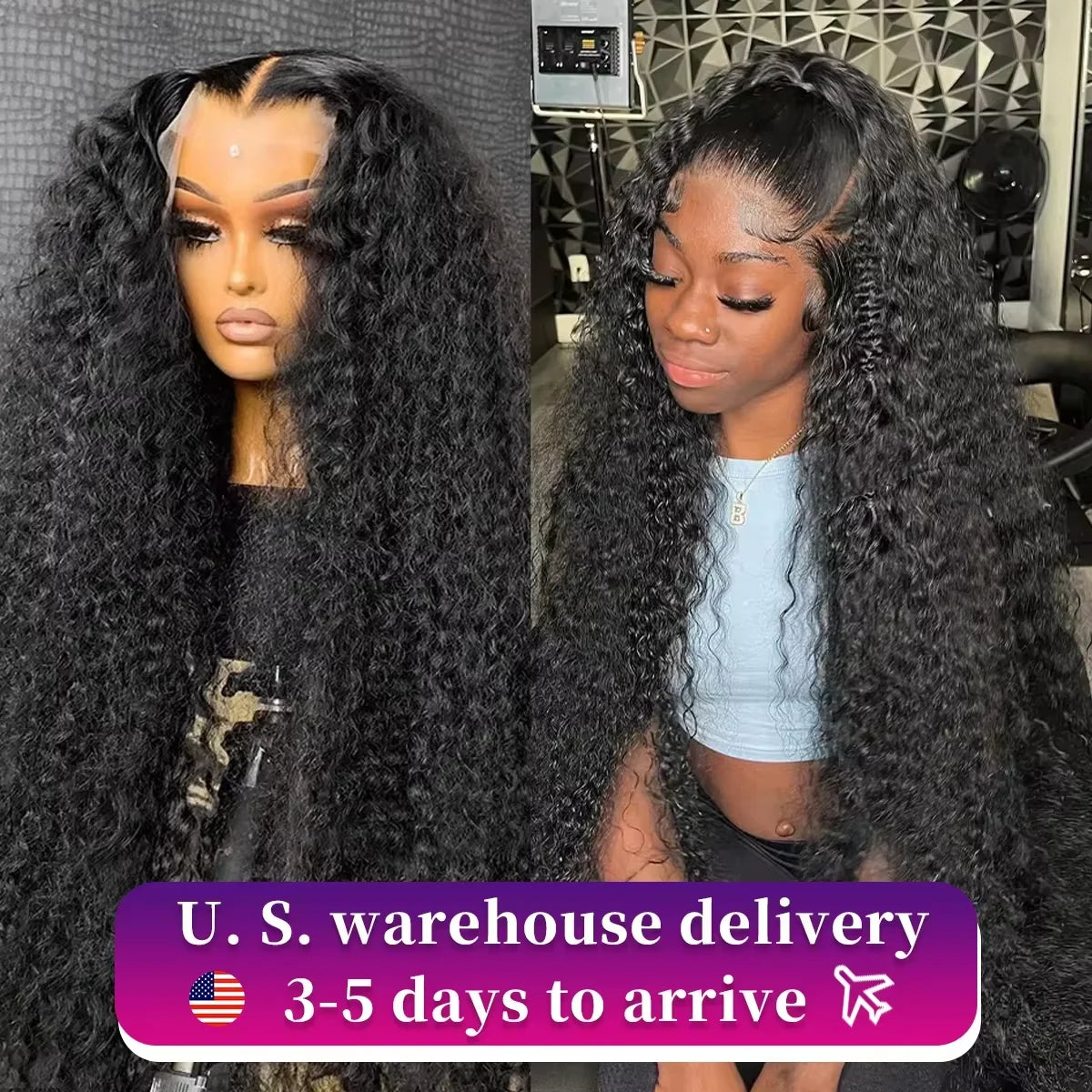 40 Inches 13x6 HD Lace Front Human Hair Wigs Deep Wave Remy Human Hair Precut Frontal Curly Brazilian Glueless Human Hair Wigs