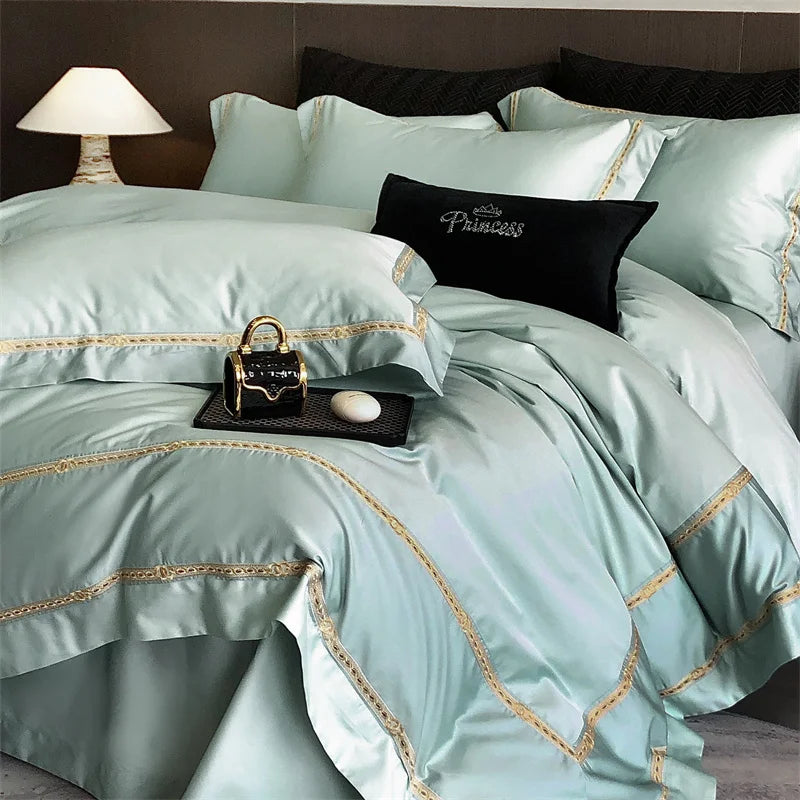 Egyptian Cotton Luxury Embroidert Bedding Set