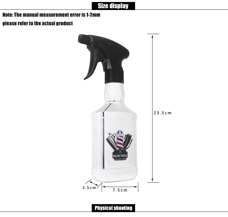 300ML Electroplating Barber Water Spray Bottle