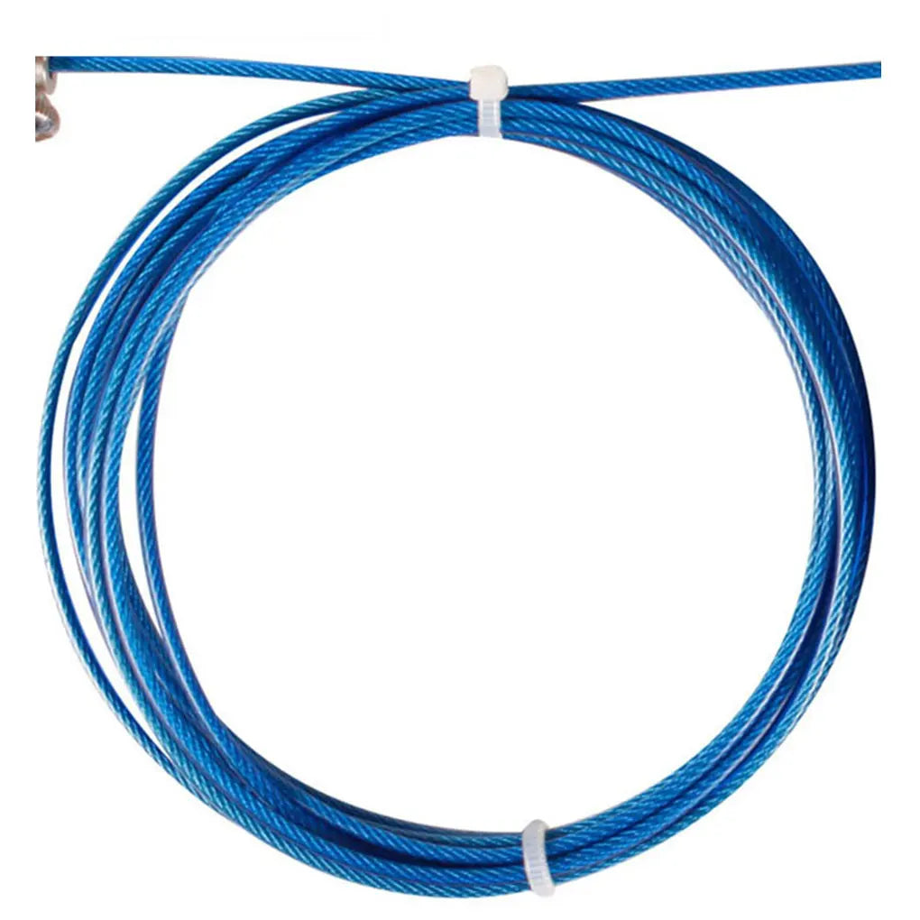 Speed Skipping Wire Rope Indoor Outdoor Jumping Rope Weight Loss Exercise Home Gym Workout Tool, Blue