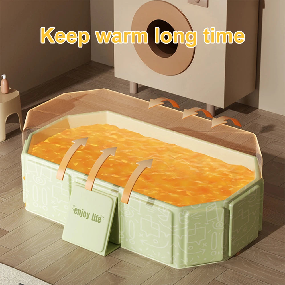 1 foldable bathtub for family use, a convenient summer garden pool for storage, and a baby bathtub suitable for family travel