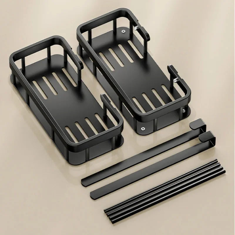Bathroom Storage Rack Over The Door Shower Caddy Bathroom Hanging Shelf Double Layer Shower Shelf Bathroom Caddy Organiser