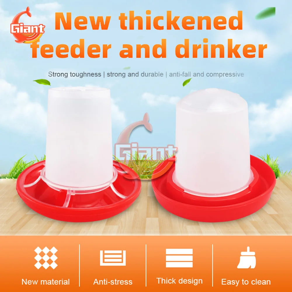 Chicken Chick Feeder & Waterer – Manger Grid Design for Easy Feeding and Drinking