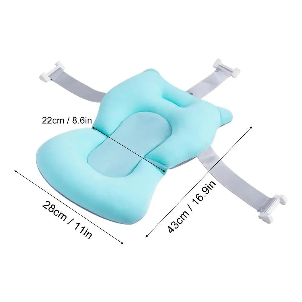 Baby Bath Tub Shower Cushion Newborns Support universal Portable quick-dry Foldable Baby mat Floating Pad Ajustable Bathtub Pad