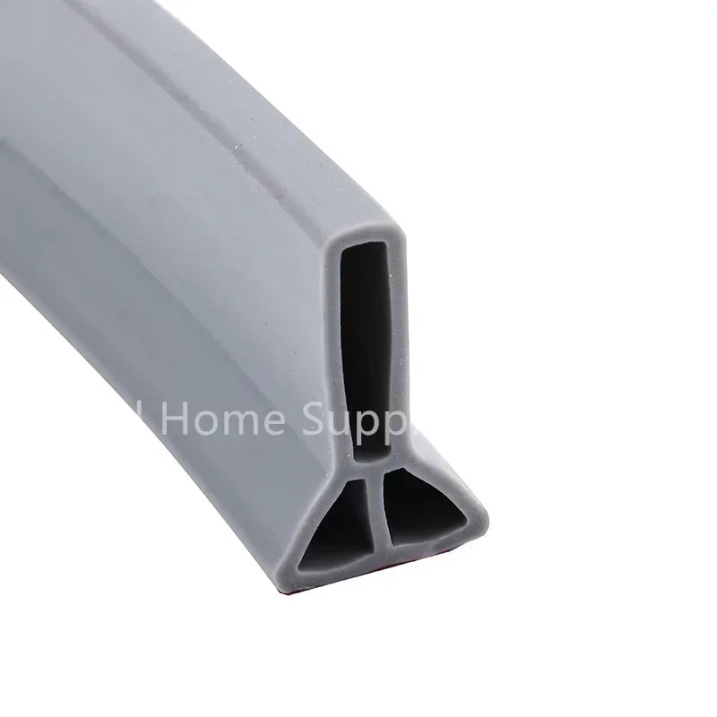 Shower Water Barrier Collapsible Self Adhesive Silicone Strip Trim Splash Guard Bendable Shower Threshold Water Barrier