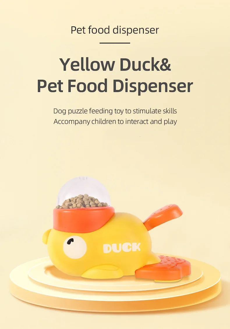 Duck-Shaped Pet Toy Feeder – Eco-Friendly, Non-Toxic Foraging Toy for Birds & Small Animals