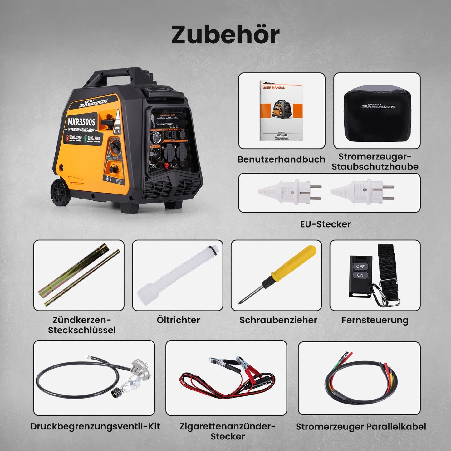 3KW LPG/Gasoline Electric Generator Inverter Camping Generators LPG/Gasoline Inverter Generators 3500W 4 Stroke Electric