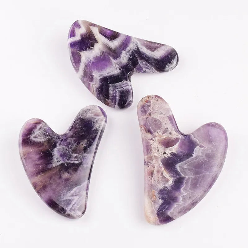 Crystal Jade Face Massager Stone Facial Massage Skincare Tool