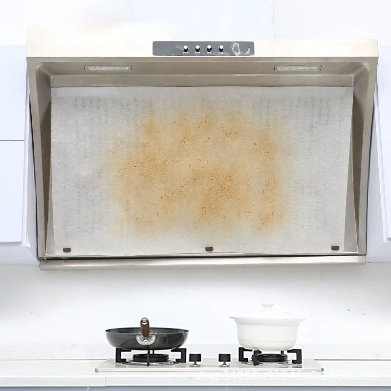 5/10M Disposable Hood Oil Filter Paper Non-woven Cooker Hood Extractor Fan Filter Kitchen Hood Grease Anti Oil Cotton