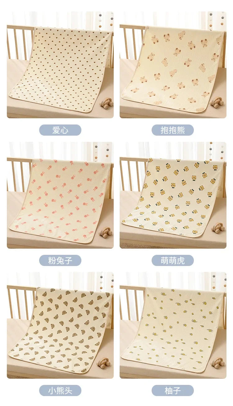 Reusable Baby Changing Mat Cover Baby Diaper Mattress Diaper for Newborn Cotton Waterproof Changing Pats Floor Play Mat