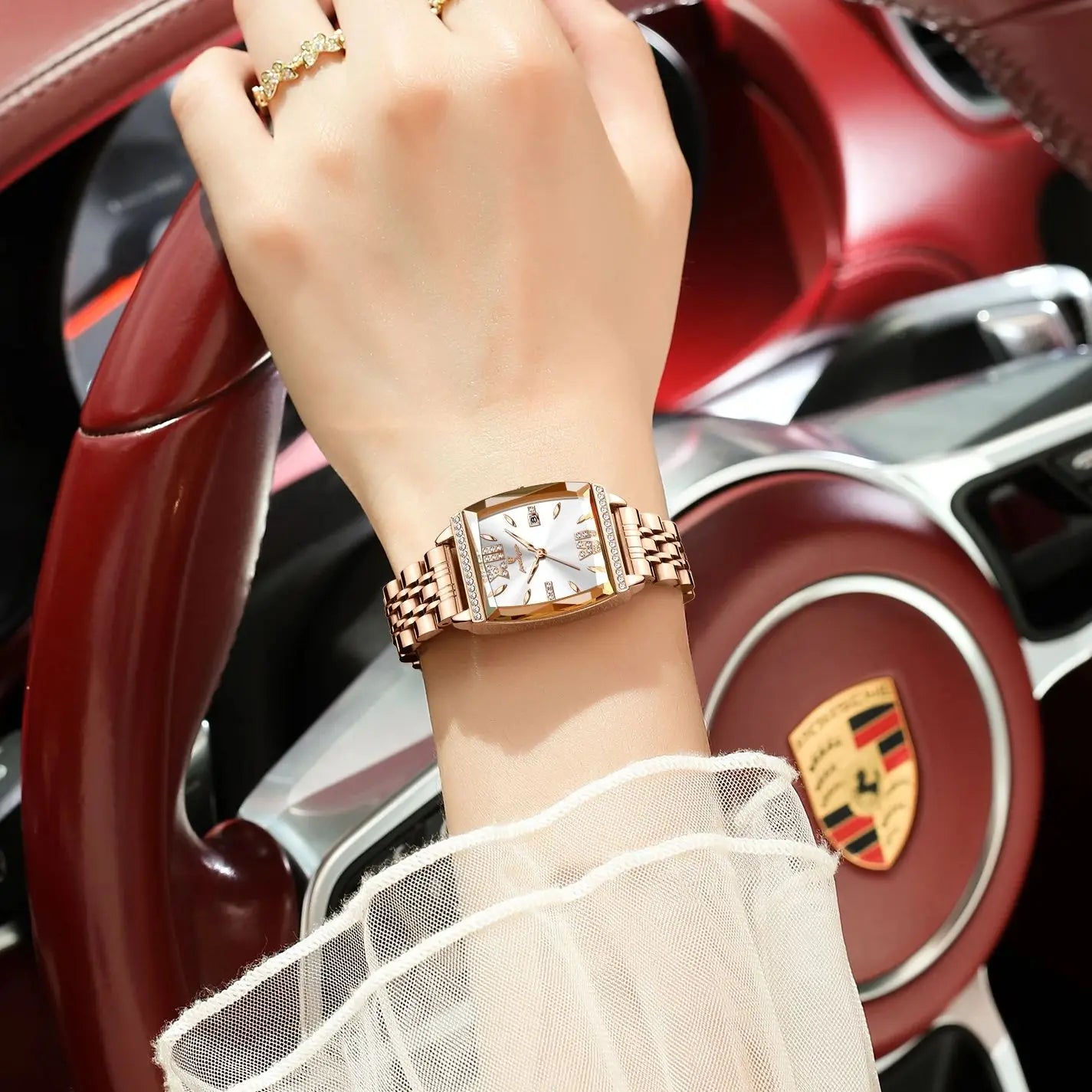 POEDAGAR Top Exquisite Woman Watches High Quality Date Fashion Waterproof Ladies Watch Stainless Steel Women's Quartz Wristwatch