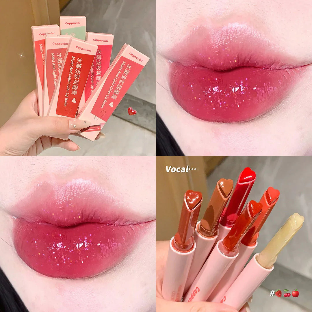 Rose Shimmer Heart Lip Moisturiser