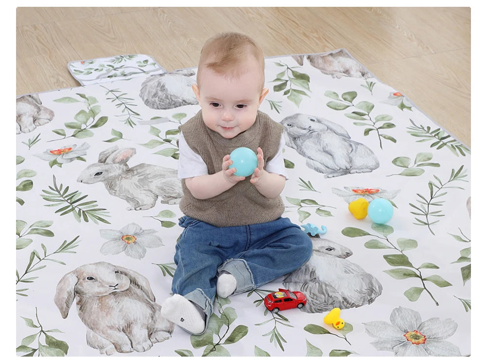 INSULAR Children's Carpet Baby Play Mat Nursery Climbing Pad Foldable Anti-slip Waterproof Durable Portable Educational Activity