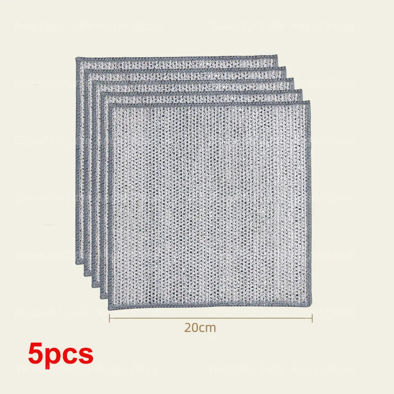 Thickened Steel Wire Cleaning Non-Scratch Cloth