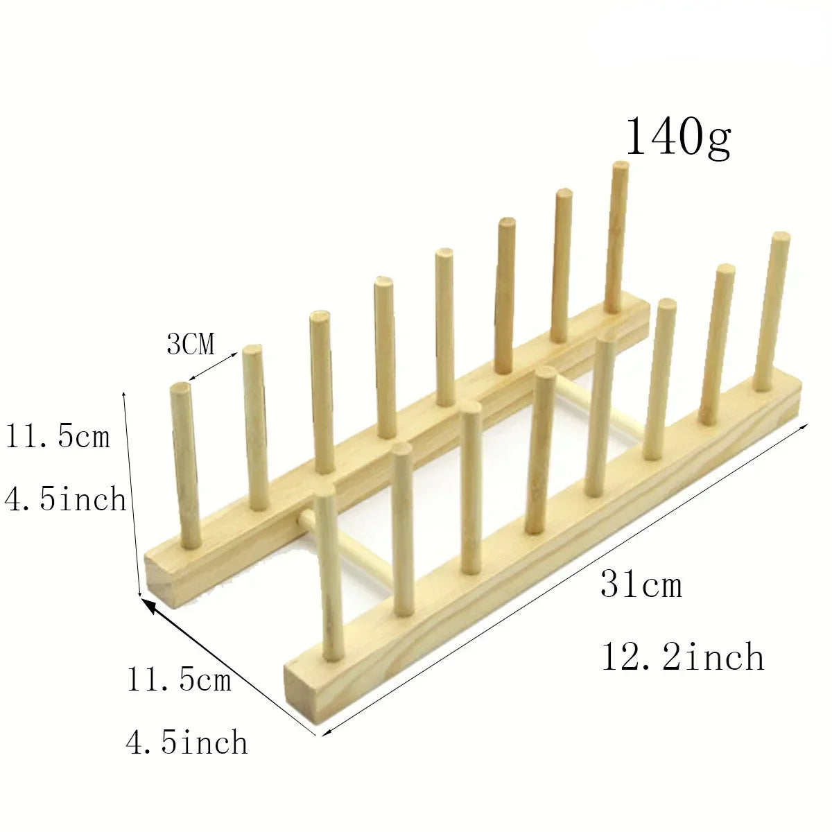 Wooden Dish Drainer Rack Kitchen Dishes Stand Plate Dish Drying Rack Pot Lid Racks Kitchen Organiser Drying Cups Display Shelf
