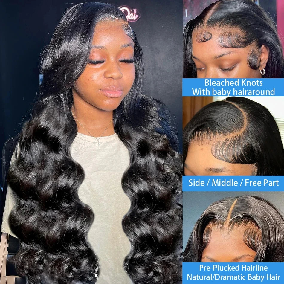 Nneka 200% Density Glueless Loose Body Wave 4x4 Closure Human Hair Wig 5x5 Hd Lace Closure Pre Cut Pre Plucked Glueless Wig