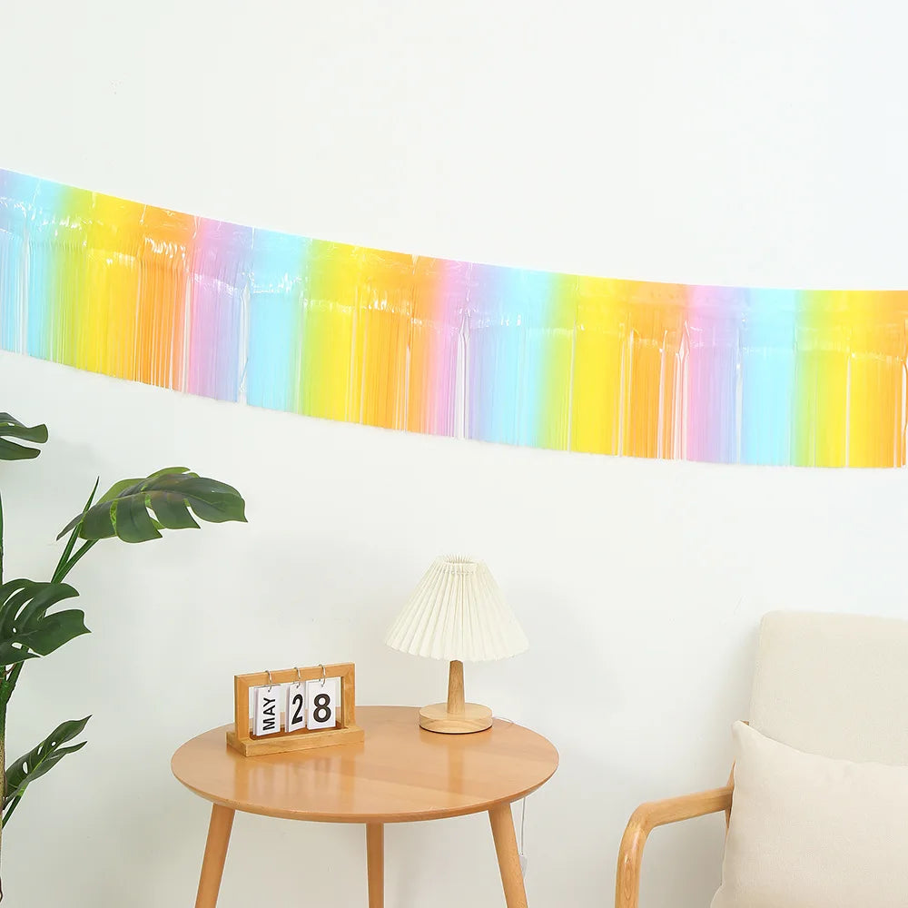 30x300CM Foil Fringe Garland – Streamer Curtain Banner for Wedding, Birthday, and Party Decorations